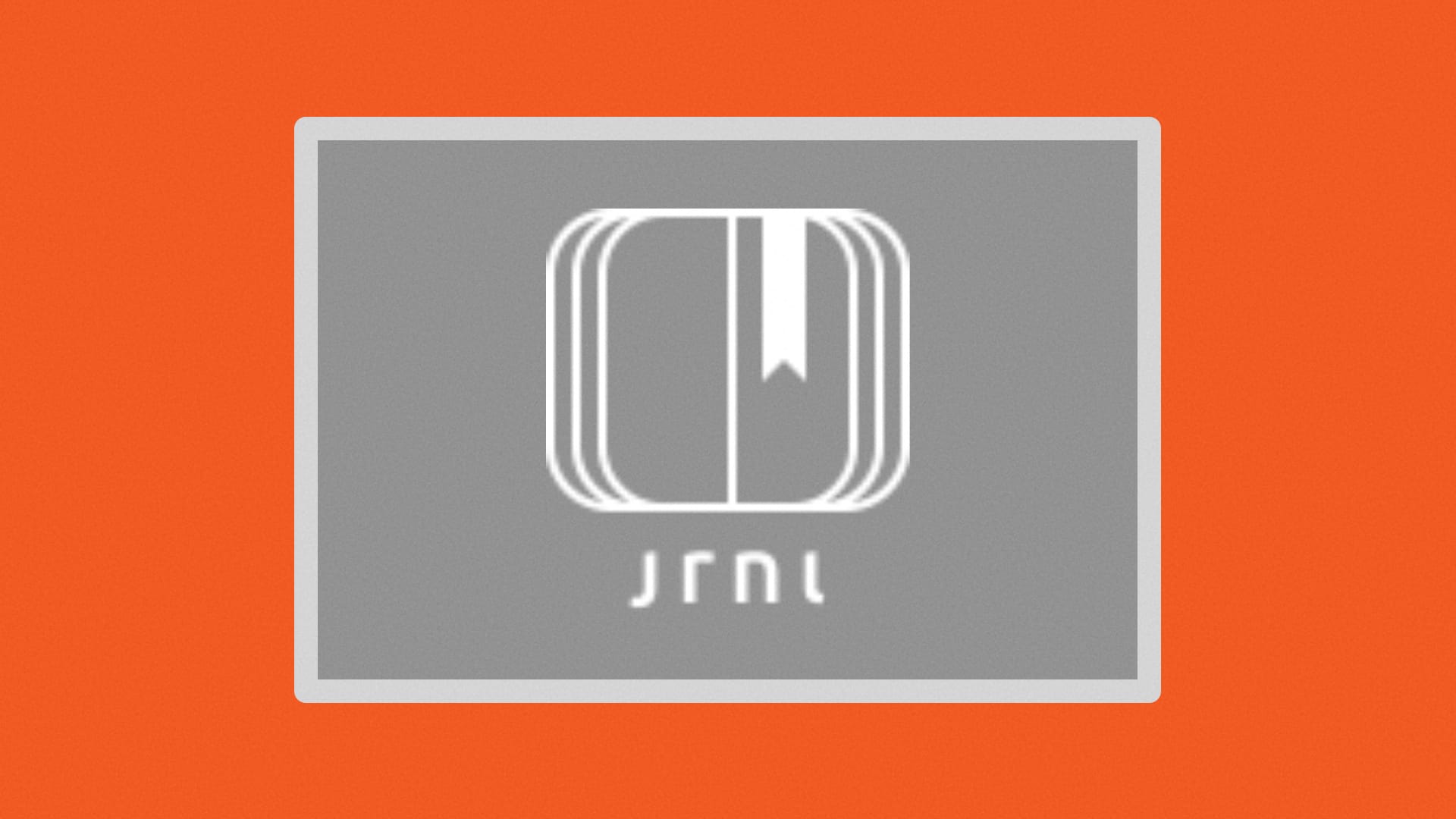 Minimal logo of a book opened to a page with a bookmark.