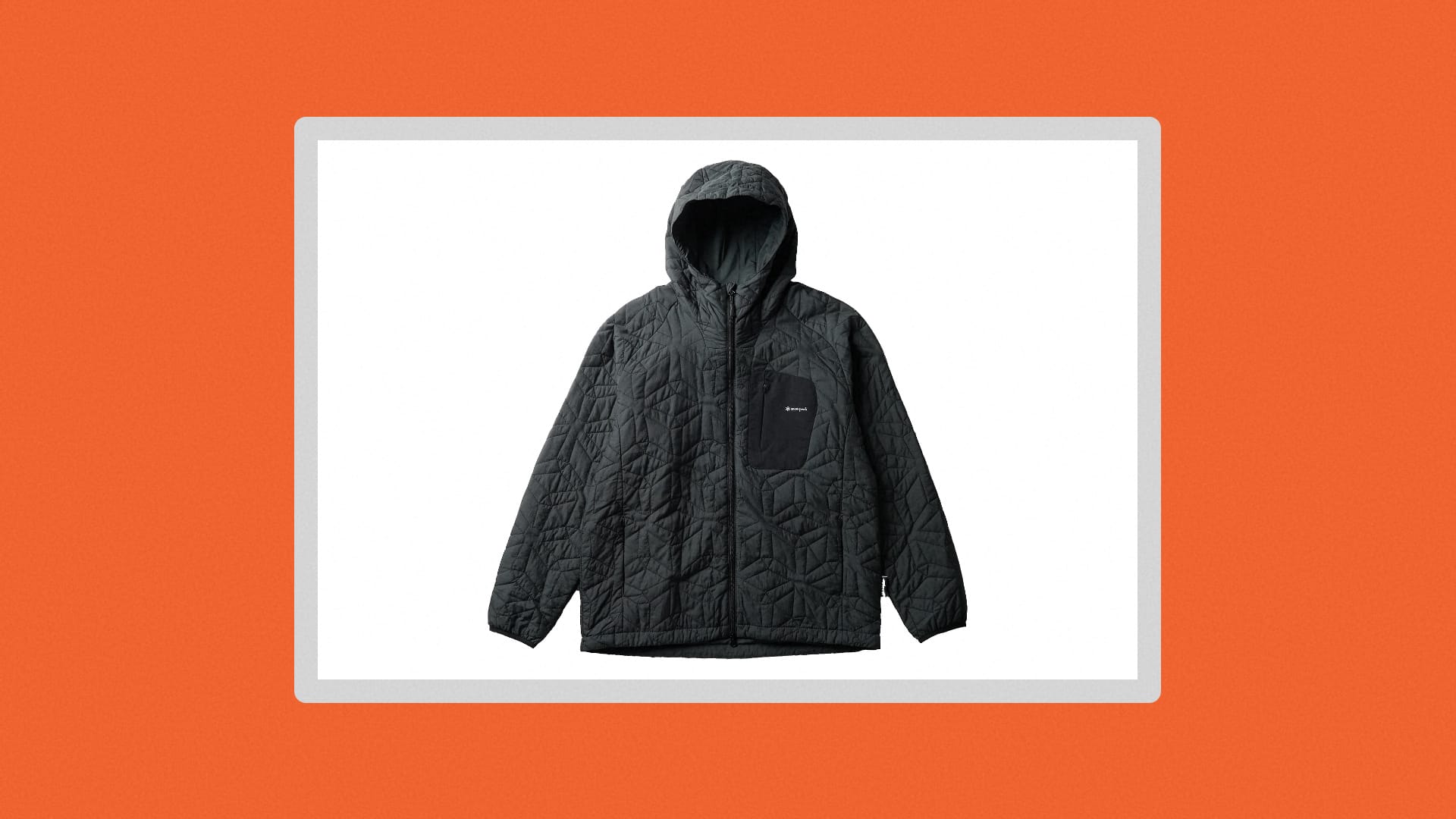 The quilted insulated jacket on a white background.