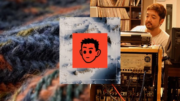 Header image with a close-up of the sweater on the left, a YouTube channel logo in the center, and Nujabes on the right.